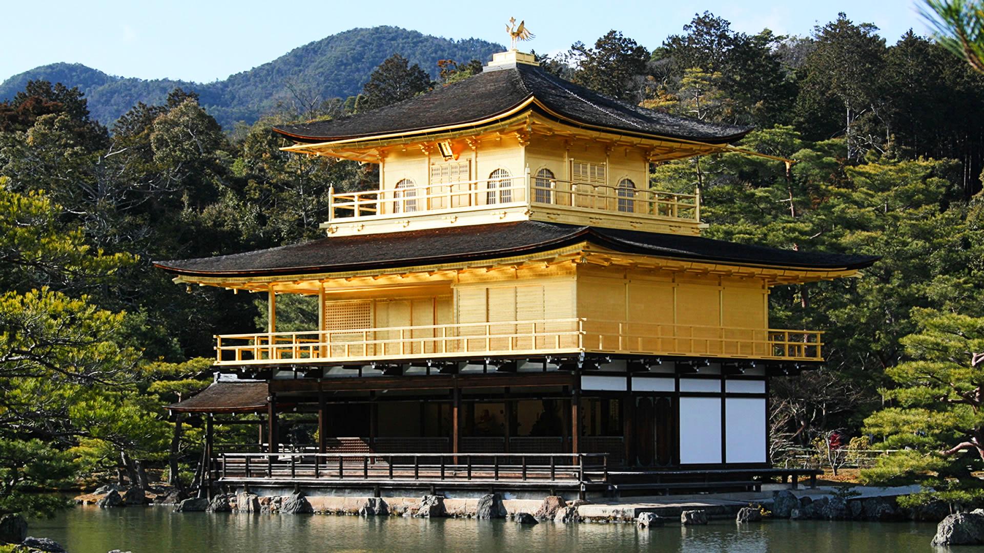 Templo dorado Kinkaku Ji en detalle Templo dorado Kinkaku Ji en detalle