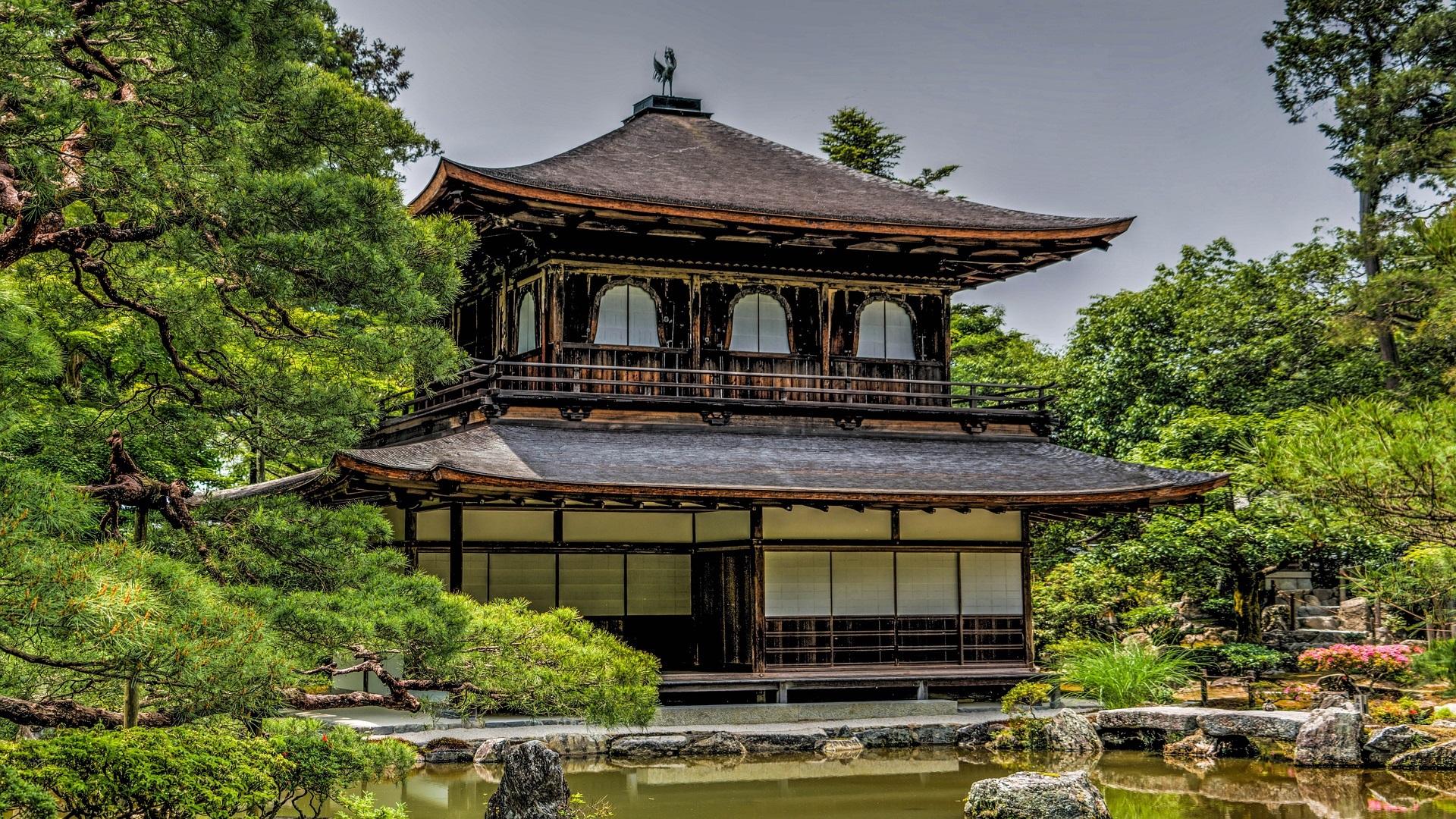 Templo de Ginkaku-ji por el día