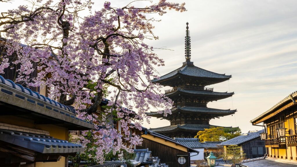 Torre Yasaka vista de día