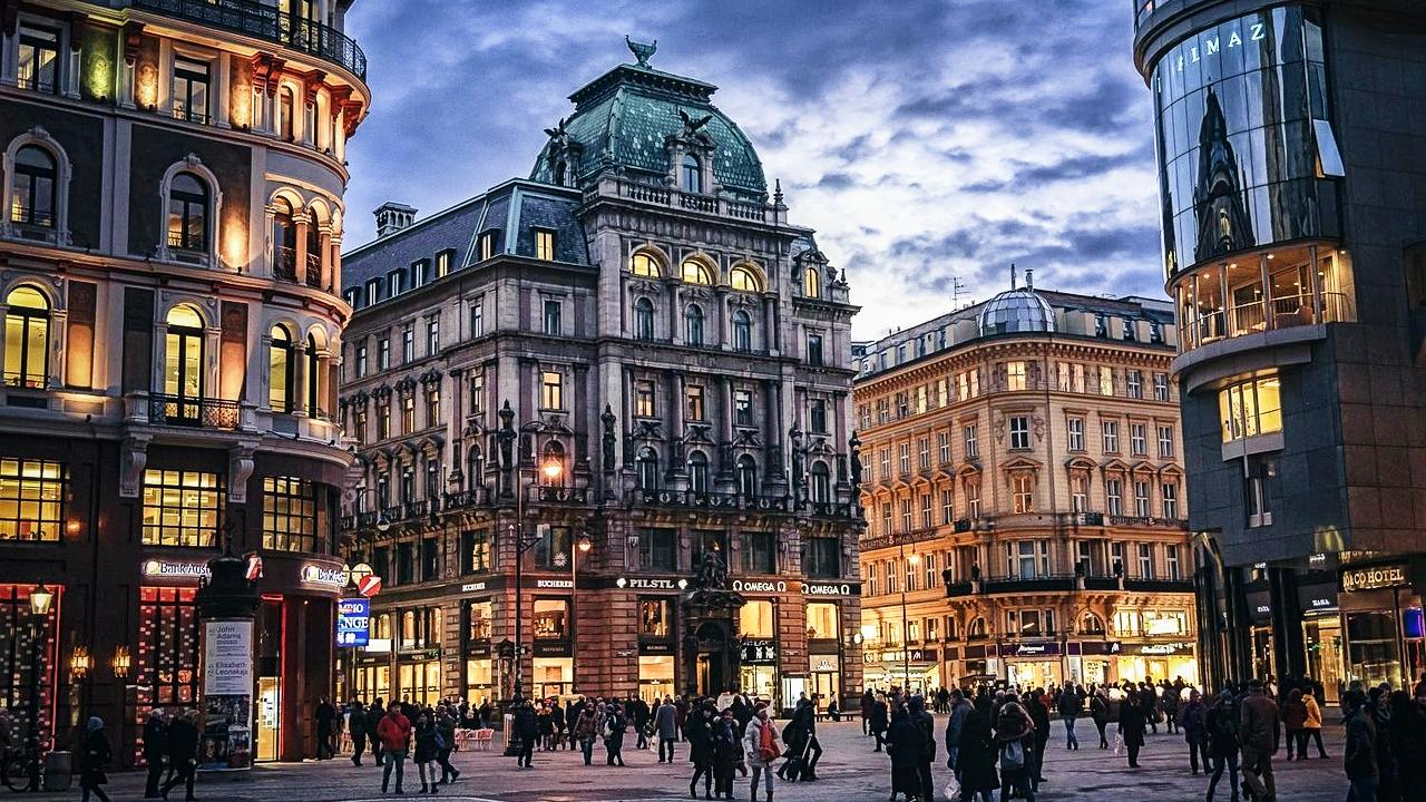 Calle del centro de viena