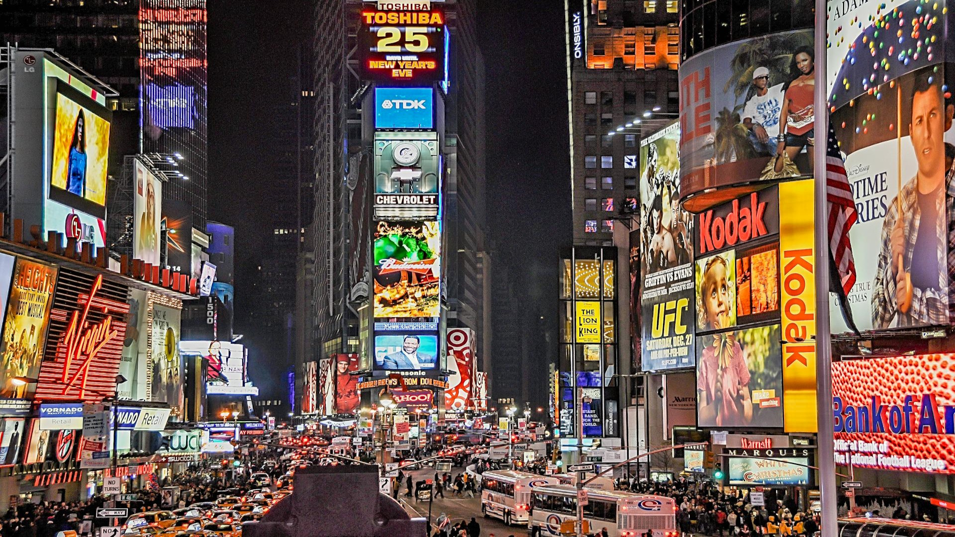 Times Square y sus luces de neón