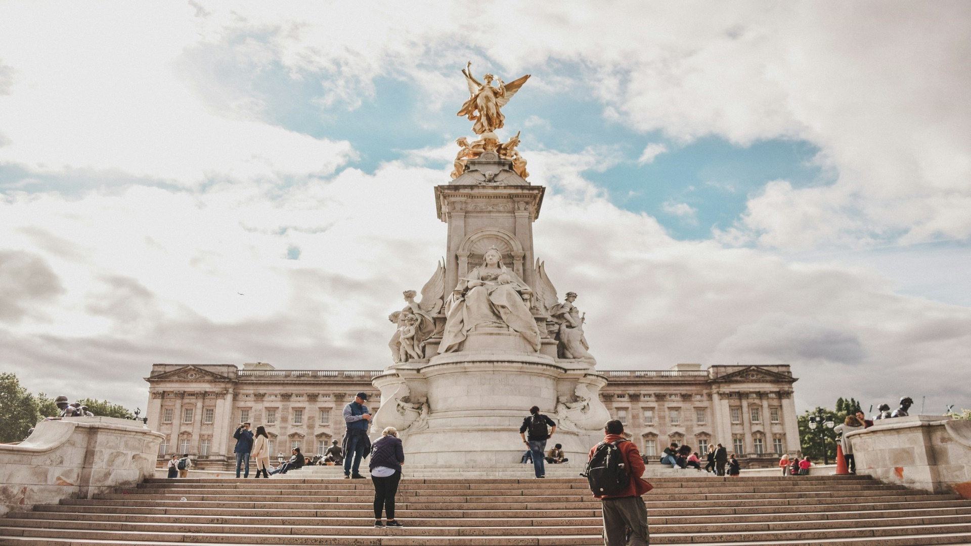 Imagen del Victoria Memorial en el Palacio de Buckingham