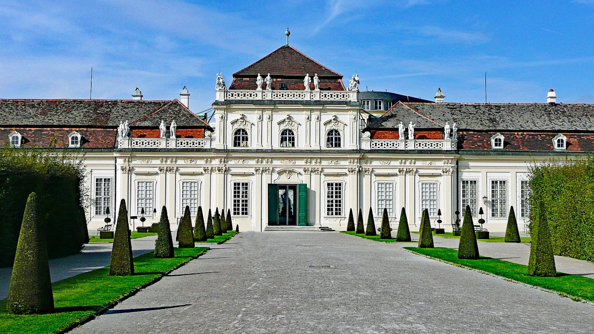 Fachada del Palacio Belvedere inferior