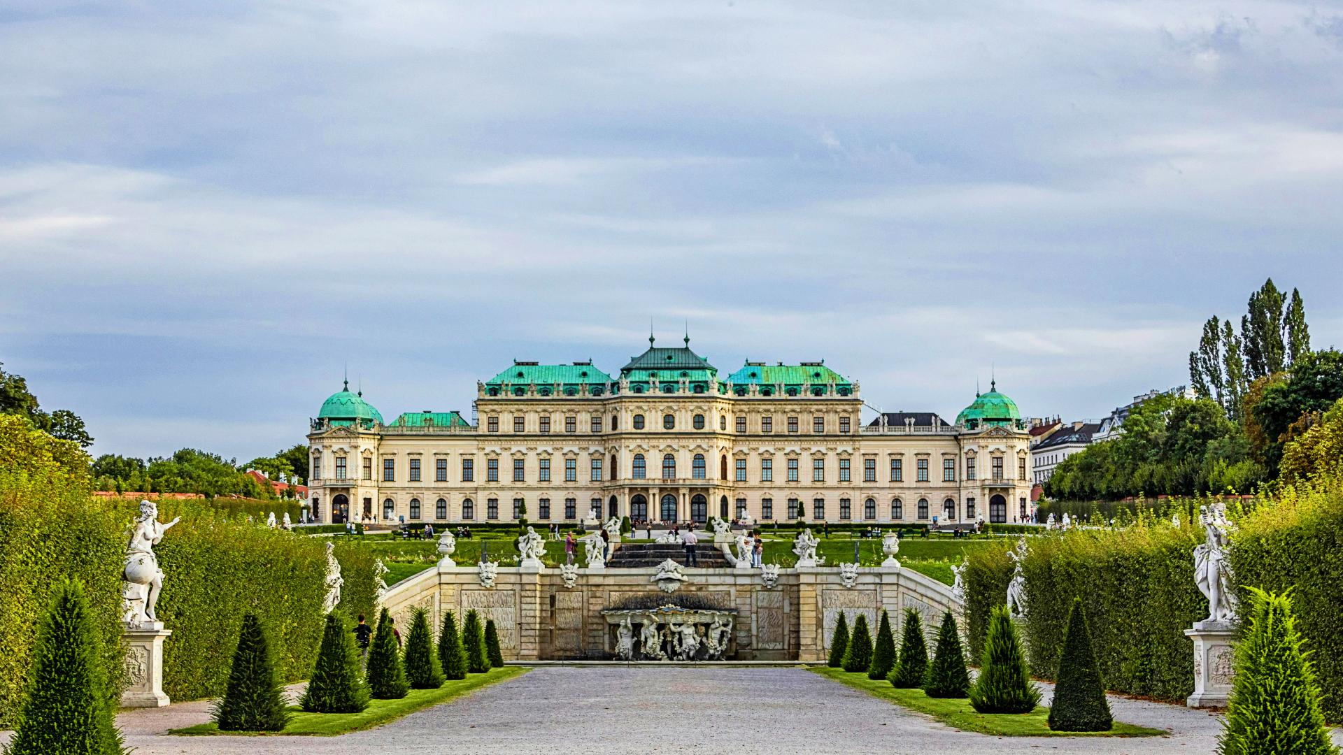 Palacio Belvedere de Viena y jardín