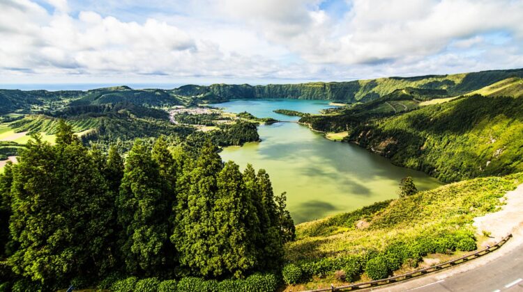 Laguna de Siete Ciudades visto desde el Mirador Vista del Rey