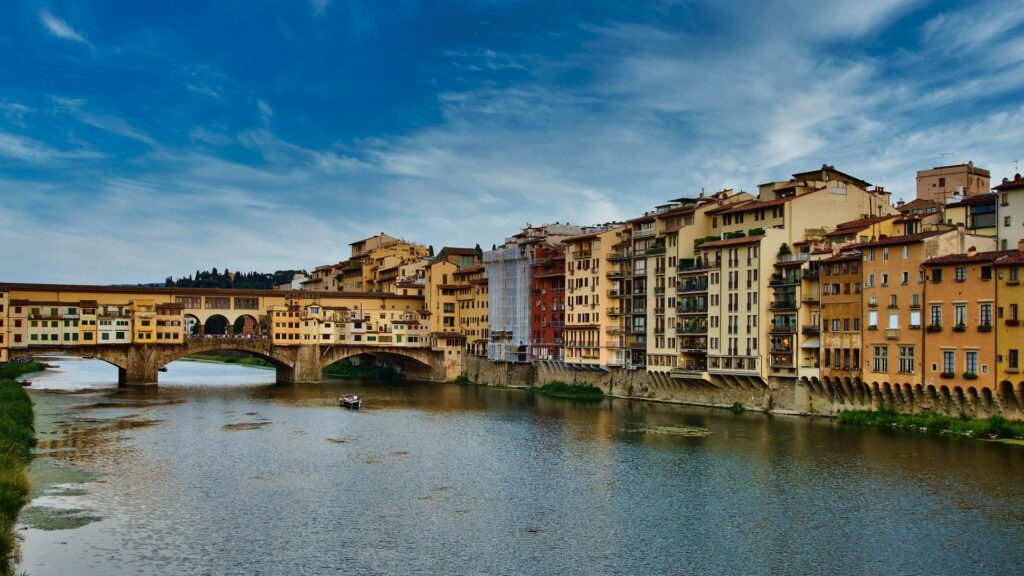 Vistas coloridas del Ponte Vecchio