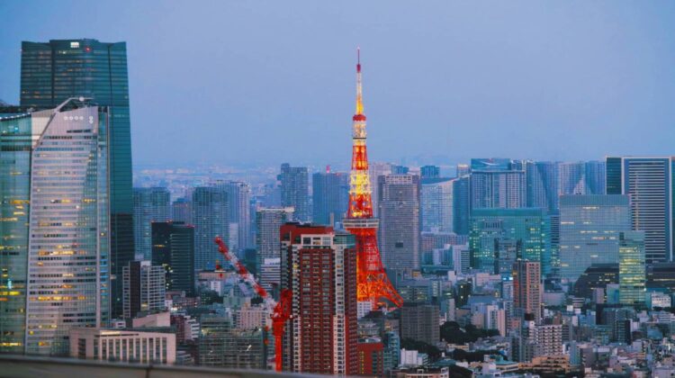 Vista panorámica de la Torre de Tokio
