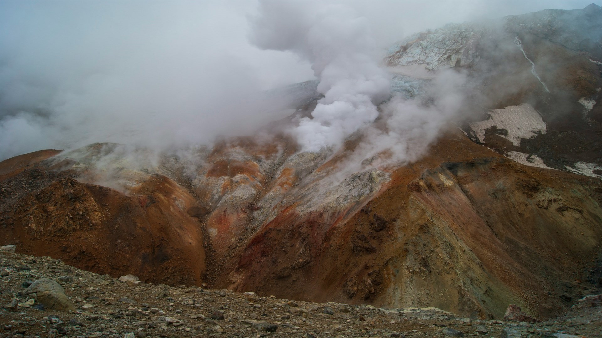 Fumarolas naturales en todo su esplendor