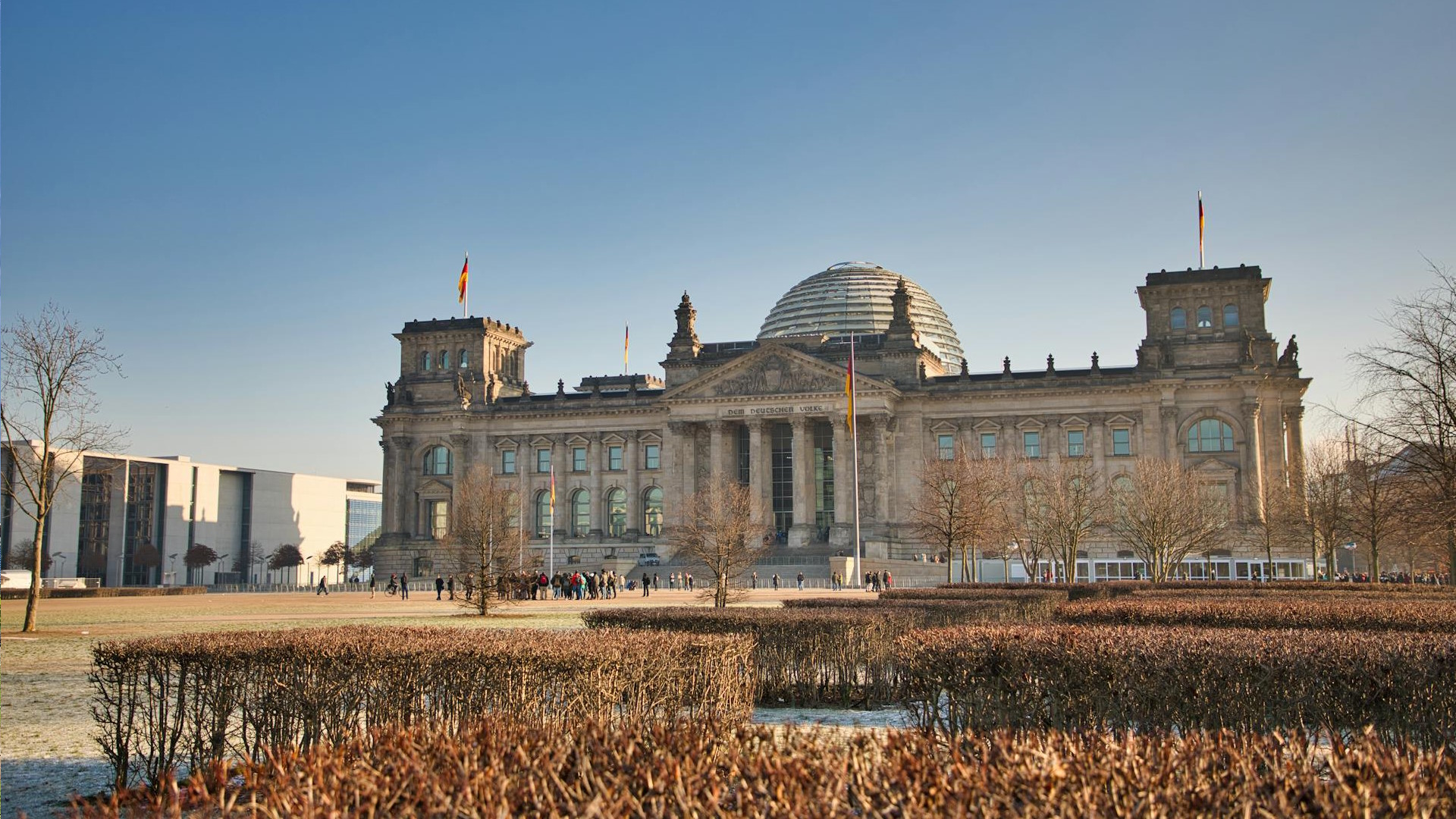 El Reichstag visto desde el lateral