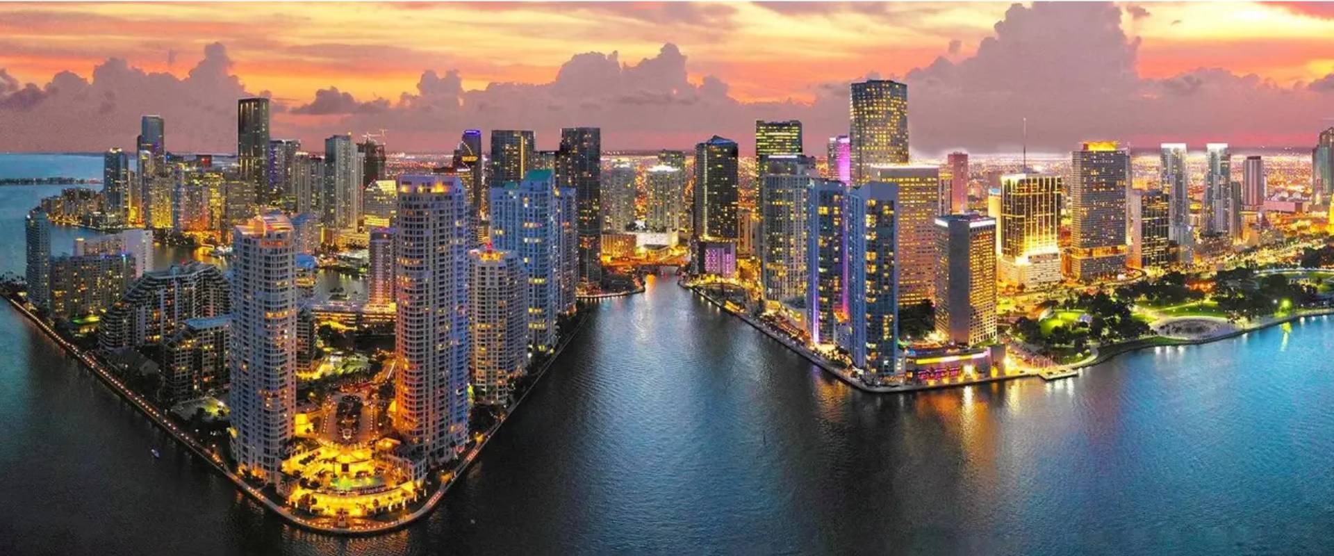 Vista aérea de Miami