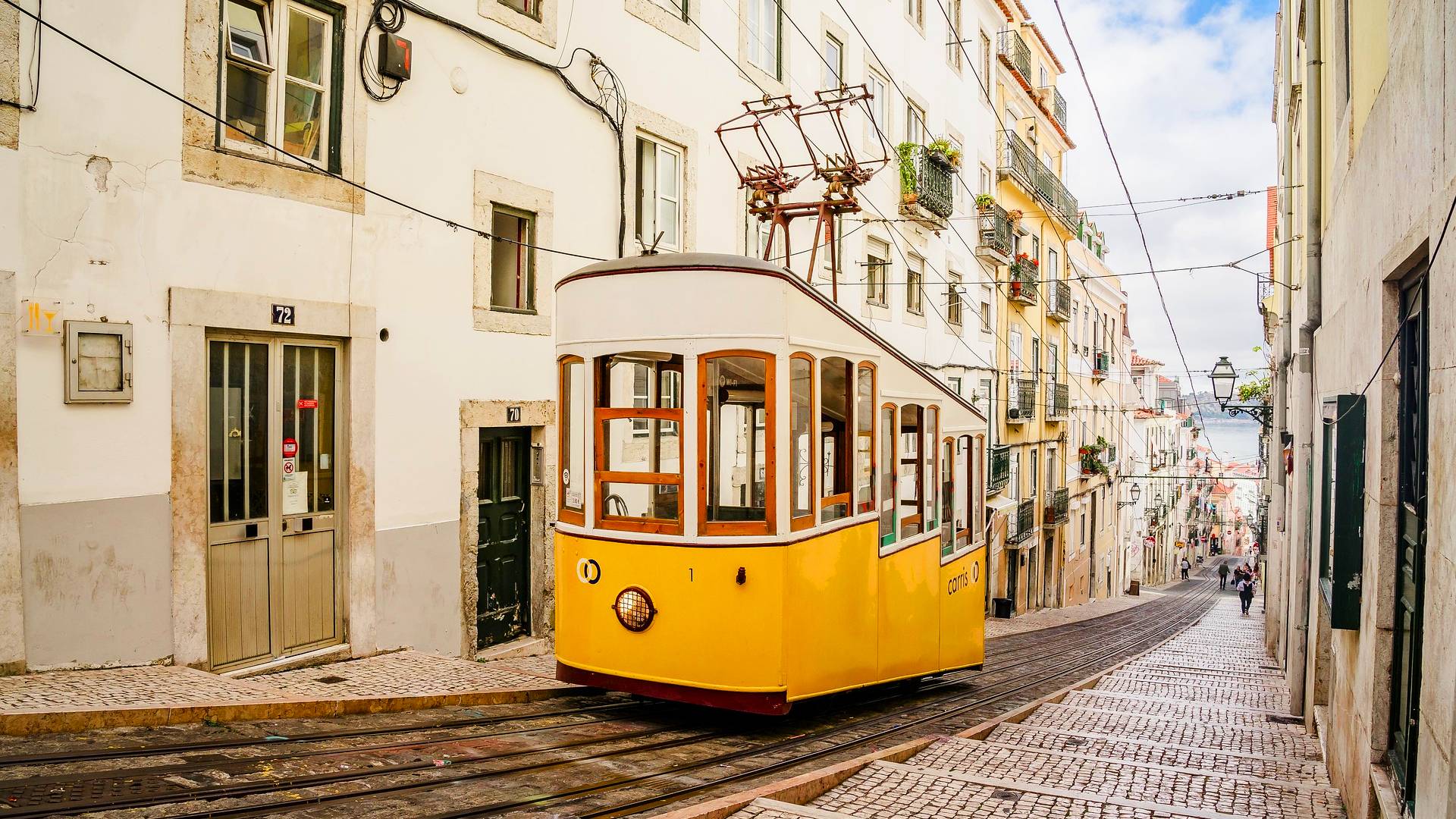 Tranvía 28 por las calles de Lisboa