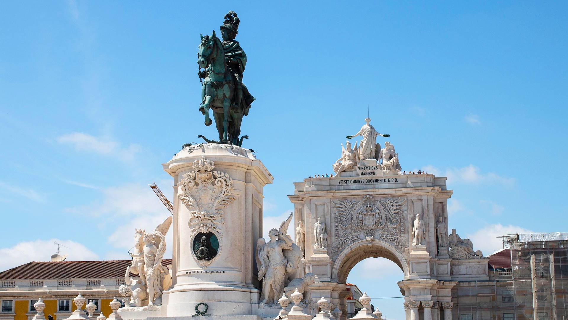Estatua del rey José I en la Plaza del Comercio