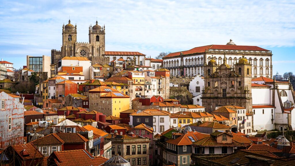 Skyline de la Catedral de Oporto