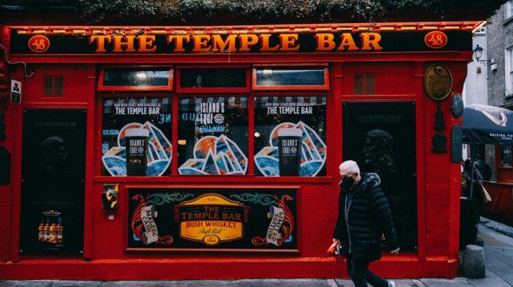 Vista de la fachada de Temple Bar