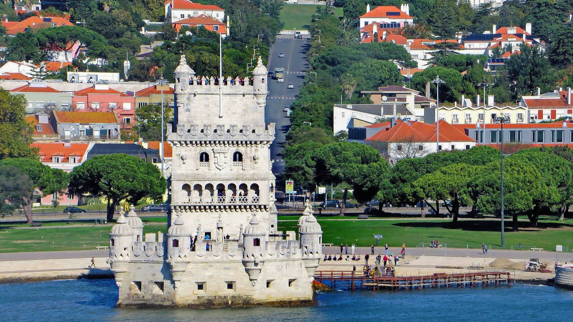 Torre de Belém a orillas del río Tajo