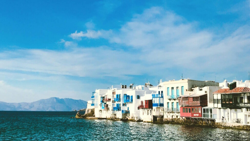 Casas pintorescas de Mykonos