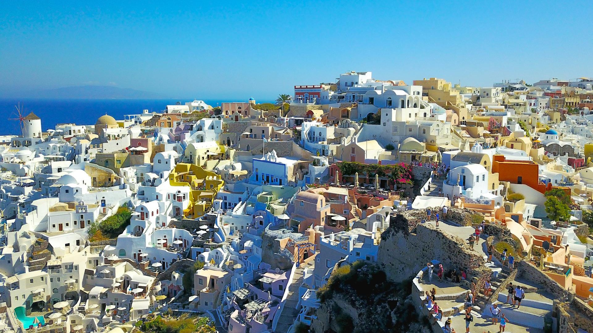 Paisaje de Oia Paisaje de Oia