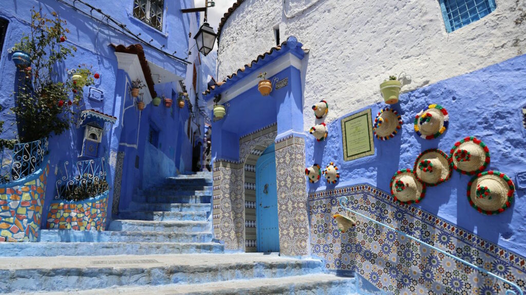Casas azules en Chefchaouen