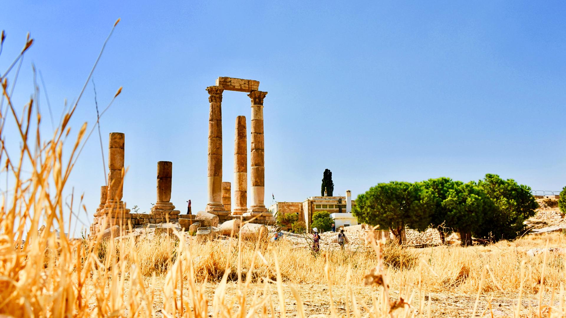 Ruinas del Templo de Hércules en Ammán