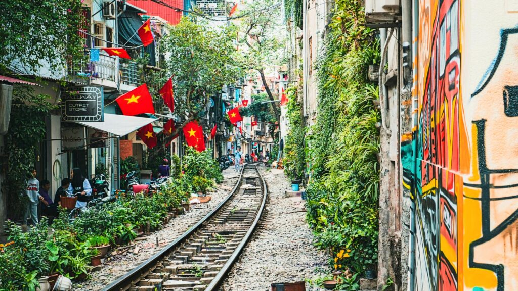 La calle del ferrocarril de Hanói: una de las imágenes más icónicas de la capital vietnamita