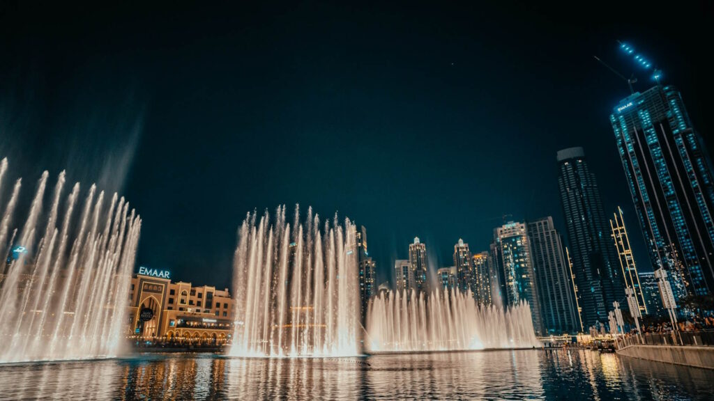 Espectáculo de luces de la Fuente de Dubái