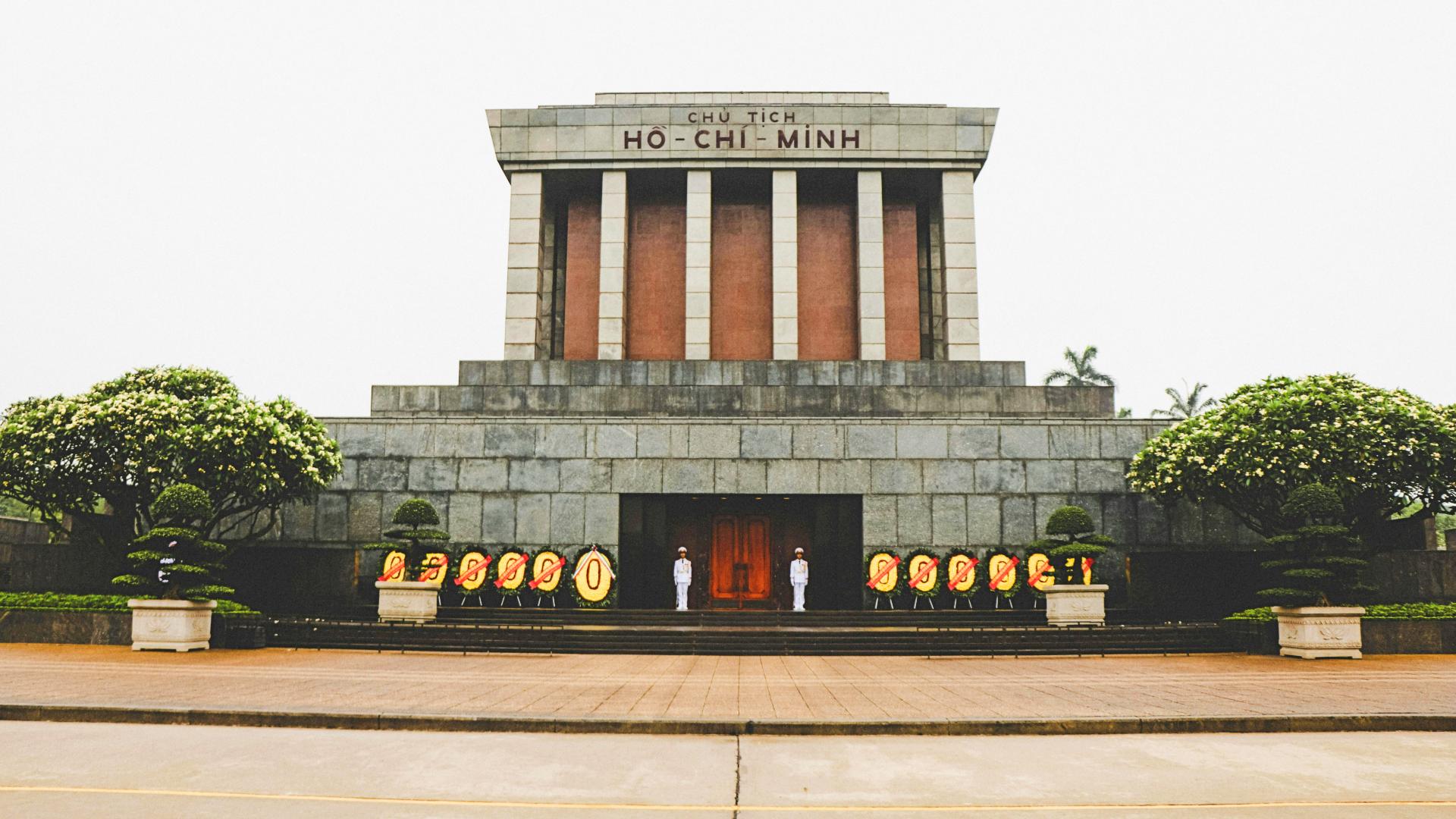 Mausoleo de Ho Chi Minh, el líder revolucionario de Vietnam