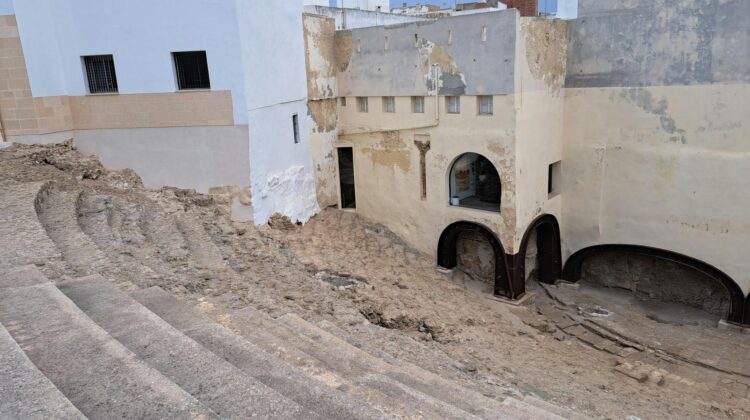 Vistas a las ruinas del Teatro Romano de Cádiz