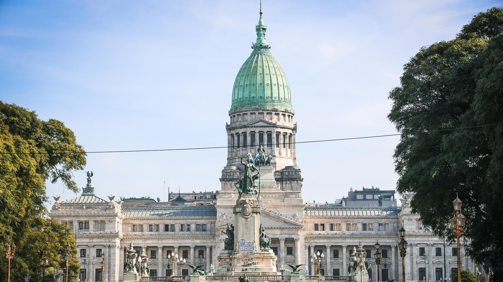 Vista del Congreso y su cúpula