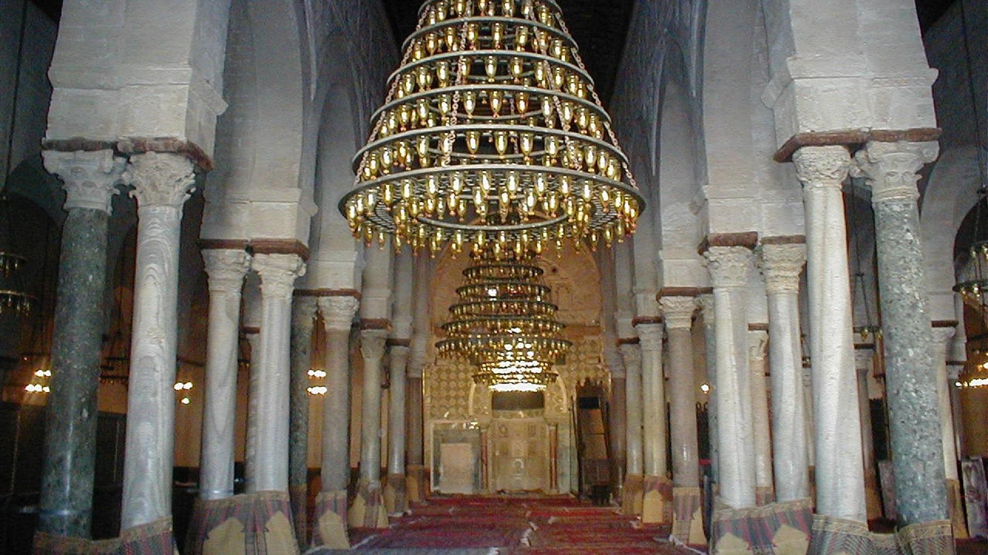 Interior de la mezquita