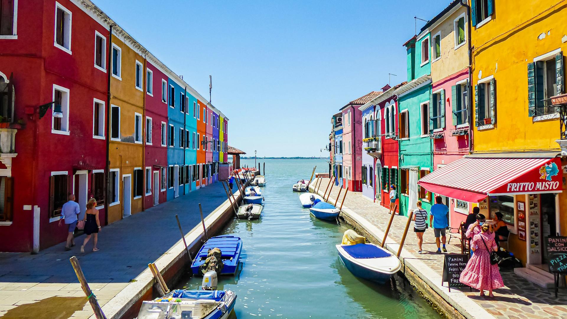 Casas coloridas en Burano