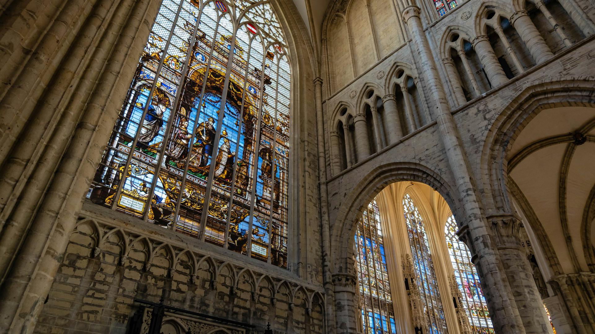 Interior de la Catedral de Bruselas